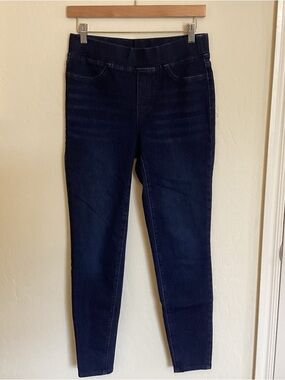 Talbots Navy Stretch Jeggings with Back Pockets, Dark Wash